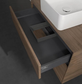 Тумба під раковину Villeroy & Boch Collaro 80х50 см з підсвічуванням ДСП дуб аризона C037B0VH