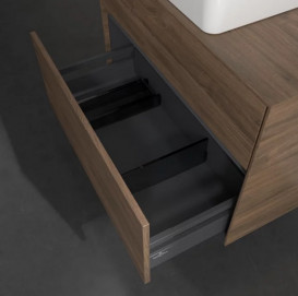 Тумба під раковину Villeroy & Boch Collaro 80х50 см з підсвічуванням ДСП дуб аризона C037B0VH