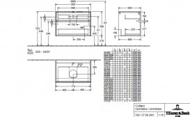 Тумба під раковину Villeroy & Boch Collaro 80х50 см з підсвічуванням ДСП дуб аризона C037B0VH