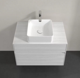 Тумба під раковину Villeroy & Boch Collaro 80х50 см із підсвічуванням ДСП біле дерево C037B0E8