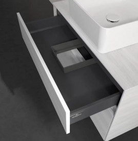 Тумба під раковину Villeroy & Boch Collaro 80х50 см із підсвічуванням ДСП біле дерево C037B0E8