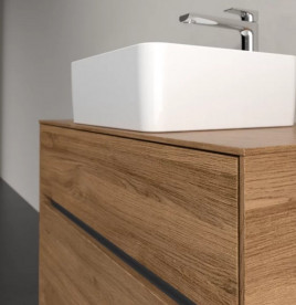 Тумба под раковину Villeroy & Boch Collaro 80х50 см с подсветкой ДСП дуб канзас C037B0RH