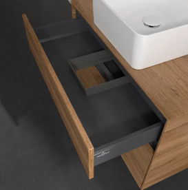 Тумба под раковину Villeroy & Boch Collaro 80х50 см с подсветкой ДСП дуб канзас C037B0RH