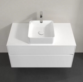 Тумба под раковину Villeroy & Boch Collaro 100х50 см с подсветкой МДФ глянцевый белый C038B0DH