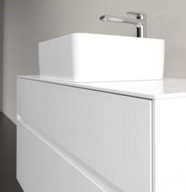 Тумба под раковину Villeroy & Boch Collaro 100х50 см с подсветкой МДФ глянцевый белый C038B0DH