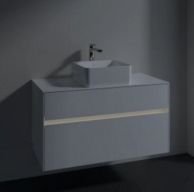 Тумба под раковину Villeroy & Boch Collaro 100х50 см с подсветкой МДФ глянцевый белый C038B0DH