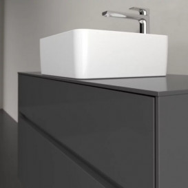Тумба під раковину Villeroy & Boch Collaro 100х50 см із підсвічуванням МДФ глянсовий сірий C038B0FP