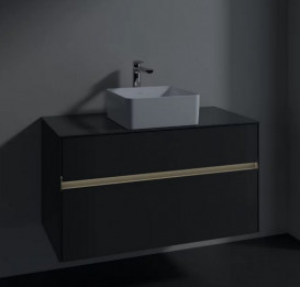 Тумба під раковину Villeroy & Boch Collaro 100х50 см із підсвічуванням МДФ глянсовий сірий C038B0FP