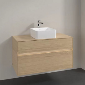 Тумба під раковину Villeroy & Boch Collaro 100х50 см із підсвічуванням ДСП північний дуб C038B0VJ