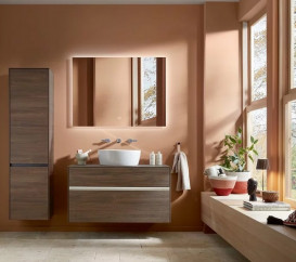 Тумба под раковину Villeroy & Boch Collaro 100х50 см с подсветкой ДСП дуб аризона C038B0VH