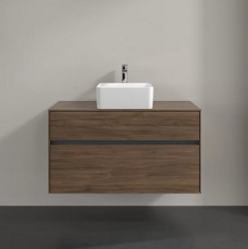 Тумба под раковину Villeroy & Boch Collaro 100х50 см с подсветкой ДСП дуб аризона C038B0VH