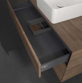 Тумба под раковину Villeroy & Boch Collaro 100х50 см с подсветкой ДСП дуб аризона C038B0VH