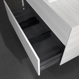 Тумба під раковину Villeroy & Boch Collaro 100х50 см із підсвічуванням ДСП біле дерево C038B0E8