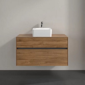 Тумба під раковину Villeroy & Boch Collaro 100х50 см з підсвічуванням дуб канзас C038B0RH