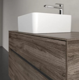 Тумба под раковину Villeroy & Boch Collaro 100х50 см с подсветкой ДСП каменный дуб C038B0RK