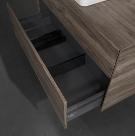 Тумба под раковину Villeroy & Boch Collaro 100х50 см с подсветкой ДСП каменный дуб C038B0RK