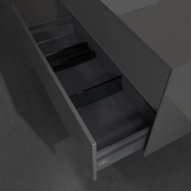 Тумба под раковину Villeroy & Boch Collaro 100х50 см с подсветкой МДФ глянцевый серый C039B0FP