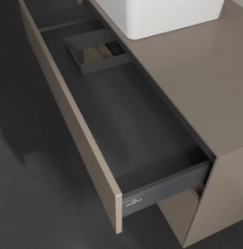 Тумба под раковину Villeroy & Boch Collaro 100х50 см с подсветкой ДСП трюфель серый C039B0VG