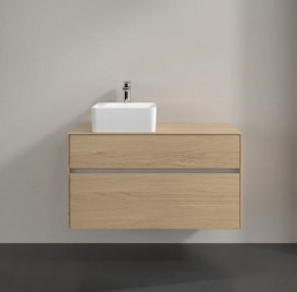 Тумба под раковину Villeroy & Boch Collaro 100х50 см с подсветкой ДСП северный дуб C039B0VJ