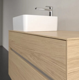 Тумба под раковину Villeroy & Boch Collaro 100х50 см с подсветкой ДСП северный дуб C039B0VJ