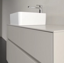 Тумба під раковину Villeroy & Boch Collaro 100х50 см із підсвічуванням ДСП м'який сірий C039B0VK