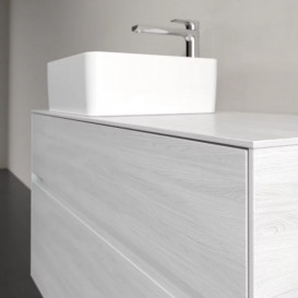 Тумба під раковину Villeroy & Boch Collaro 100х50 см із підсвічуванням ДСП біле дерево C039B0E8