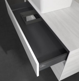 Тумба під раковину Villeroy & Boch Collaro 100х50 см із підсвічуванням ДСП біле дерево C039B0E8