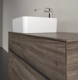 Тумба под раковину Villeroy & Boch Collaro 100х50 см с подсветкой ДСП каменный дуб C039B0RK