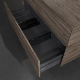 Тумба под раковину Villeroy & Boch Collaro 100х50 см с подсветкой ДСП каменный дуб C039B0RK