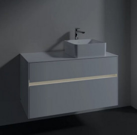 Тумба под раковину Villeroy & Boch Collaro 100х50 см с подсветкой ДСП матовый белый C040B0MS