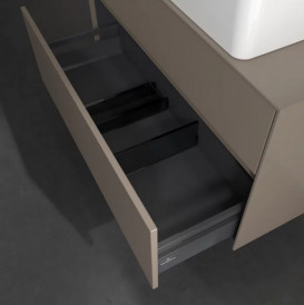 Тумба под раковину Villeroy & Boch Collaro 100х50 см с подсветкой ДСП трюфель серый C040B0VG