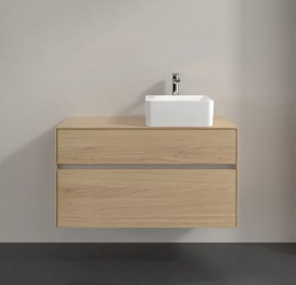 Тумба под раковину Villeroy & Boch Collaro 100х50 см с подсветкой ДСП северный дуб C040B0VJ