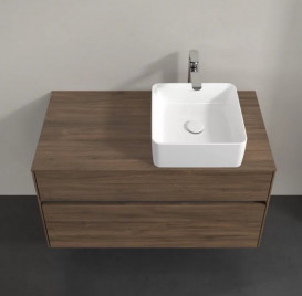 Тумба під раковину Villeroy & Boch Collaro 100х50 см із підсвічуванням ДСП дуб аризона C040B0VH