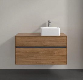 Тумба под раковину Villeroy & Boch Collaro 100х50 см с подсветкой ДСП дуб канзас C040B0RH