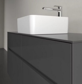 Тумба під раковину Villeroy & Boch Collaro 120х50 см із підсвічуванням МДФ глянсовий сірий C041B0FP