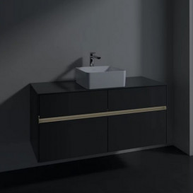 Тумба під раковину Villeroy & Boch Collaro 120х50 см із підсвічуванням МДФ глянсовий сірий C041B0FP