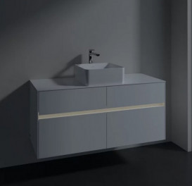 Тумба під раковину Villeroy & Boch Collaro 120х50 см із підсвічуванням ДСП матовий білий C041B0MS