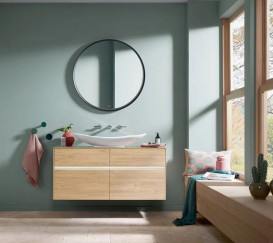 Тумба під раковину Villeroy & Boch Collaro 120х50 см із підсвічуванням ДСП північний дуб C041B0VJ