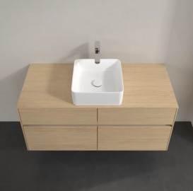 Тумба під раковину Villeroy & Boch Collaro 120х50 см із підсвічуванням ДСП північний дуб C041B0VJ