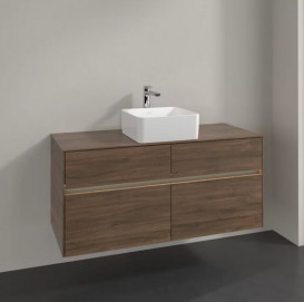 Тумба под раковину Villeroy & Boch Collaro 120х50 см с подсветкой ДСП дуб аризона C041B0VH