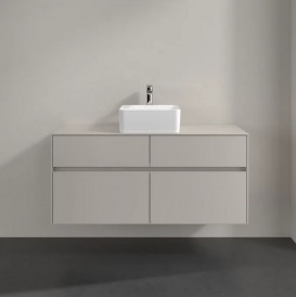 Тумба під раковину Villeroy & Boch Collaro 120х50 см із підсвічуванням ДСП м'який сірий C041B0VK