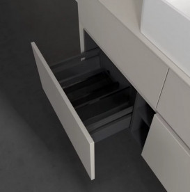 Тумба під раковину Villeroy & Boch Collaro 120х50 см із підсвічуванням ДСП м'який сірий C041B0VK