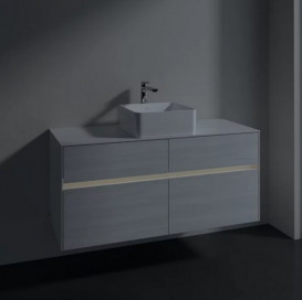 Тумба під раковину Villeroy & Boch Collaro 120х50 см із підсвічуванням ДСП біле дерево C041B0E8