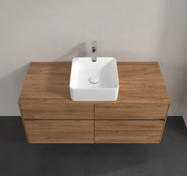 Тумба под раковину Villeroy & Boch Collaro 120х50 см с подсветкой ДСП дуб канзас C041B0RH