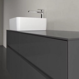 Тумба под раковину Villeroy & Boch Collaro 120х50 см с подсветкой МДФ глянцевый серый C042B0FP