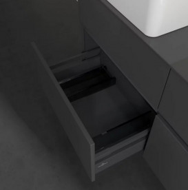 Тумба под раковину Villeroy & Boch Collaro 120х50 см с подсветкой МДФ глянцевый серый C042B0FP