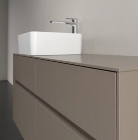 Тумба під раковину Villeroy & Boch Collaro 120х50 см із підсвічуванням ДСП трюфель сірий C042B0VG