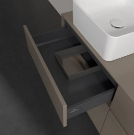 Тумба під раковину Villeroy & Boch Collaro 120х50 см із підсвічуванням ДСП трюфель сірий C042B0VG
