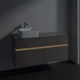 Тумба під раковину Villeroy & Boch Collaro 120х50 см із підсвічуванням ДСП трюфель сірий C042B0VG