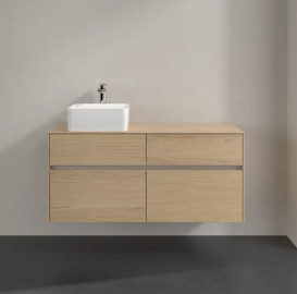 Тумба под раковину Villeroy & Boch Collaro 120х50 см с подсветкой ДСП северный дуб C042B0VJ